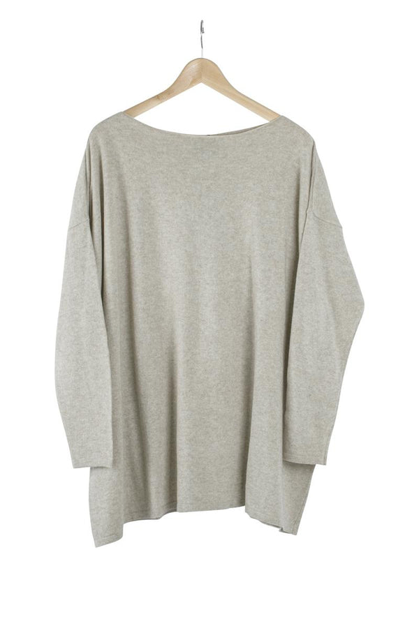 Maglia Paricollo-Beige Melange-KN Kati Niemi